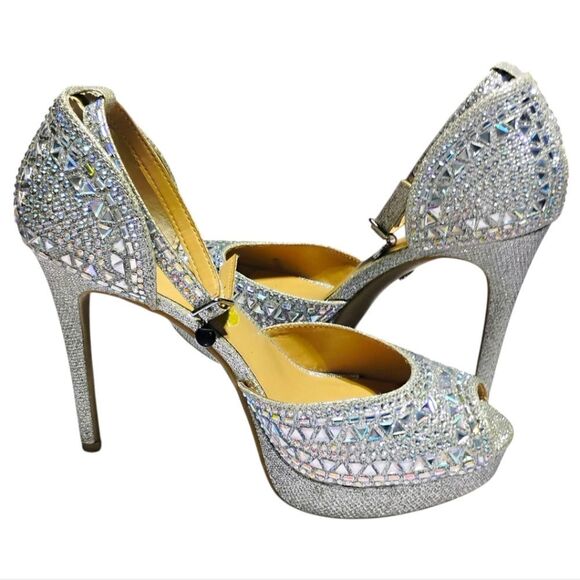 Glamorous Thalia Sodi Women's Chace Platform Peep Toe Pumps Size 8 - Picture 4 of 8